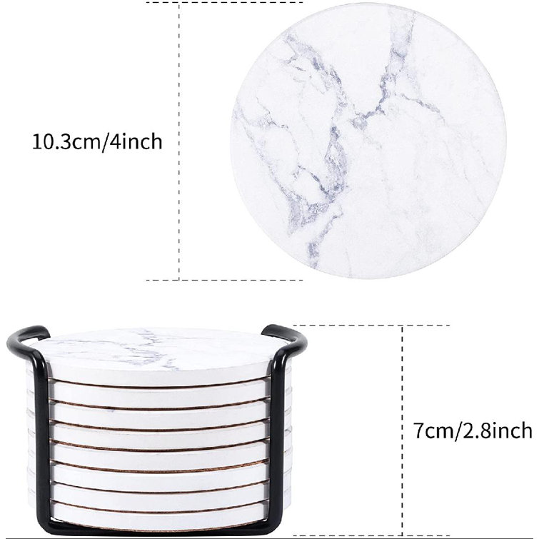 shengshigood Coaster Set with Holder Wayfair